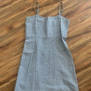 brandy navy striped dress